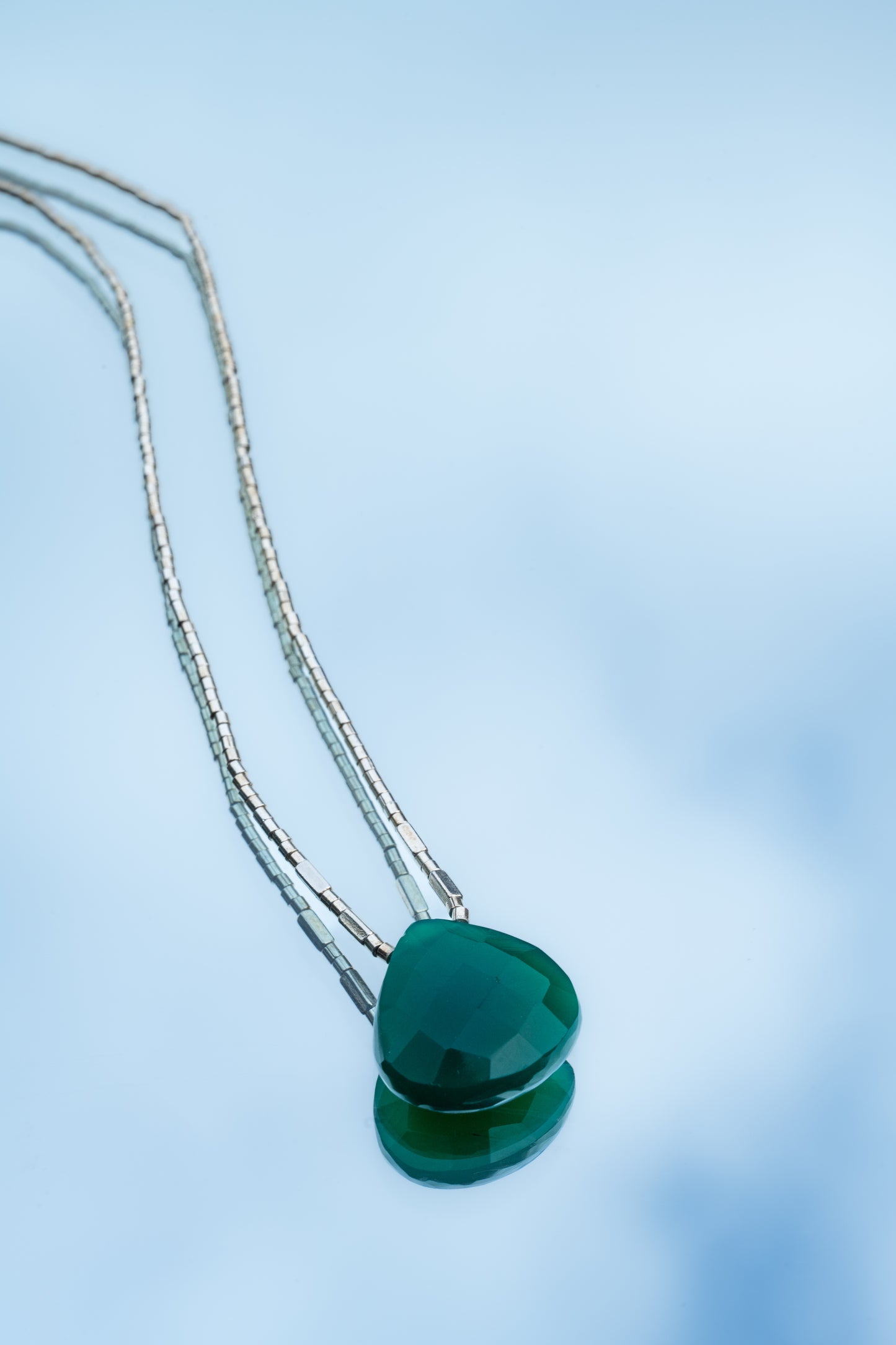 Collar Gota Ónix Verde