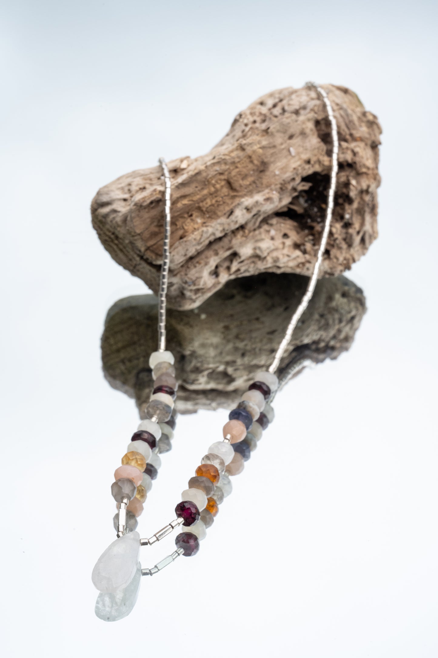 Collar Blend Mix de Piedras y Piedra Luna