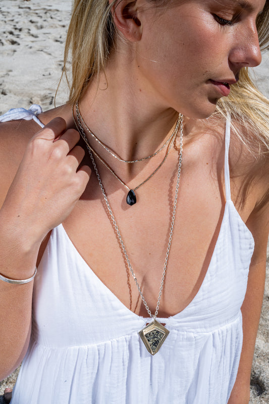 Collar Diamante Ónix Negro