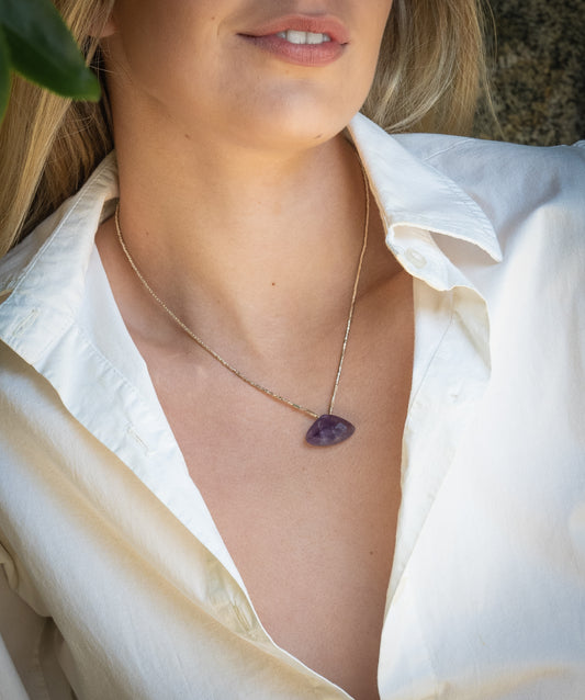 Collar Gota Amatista