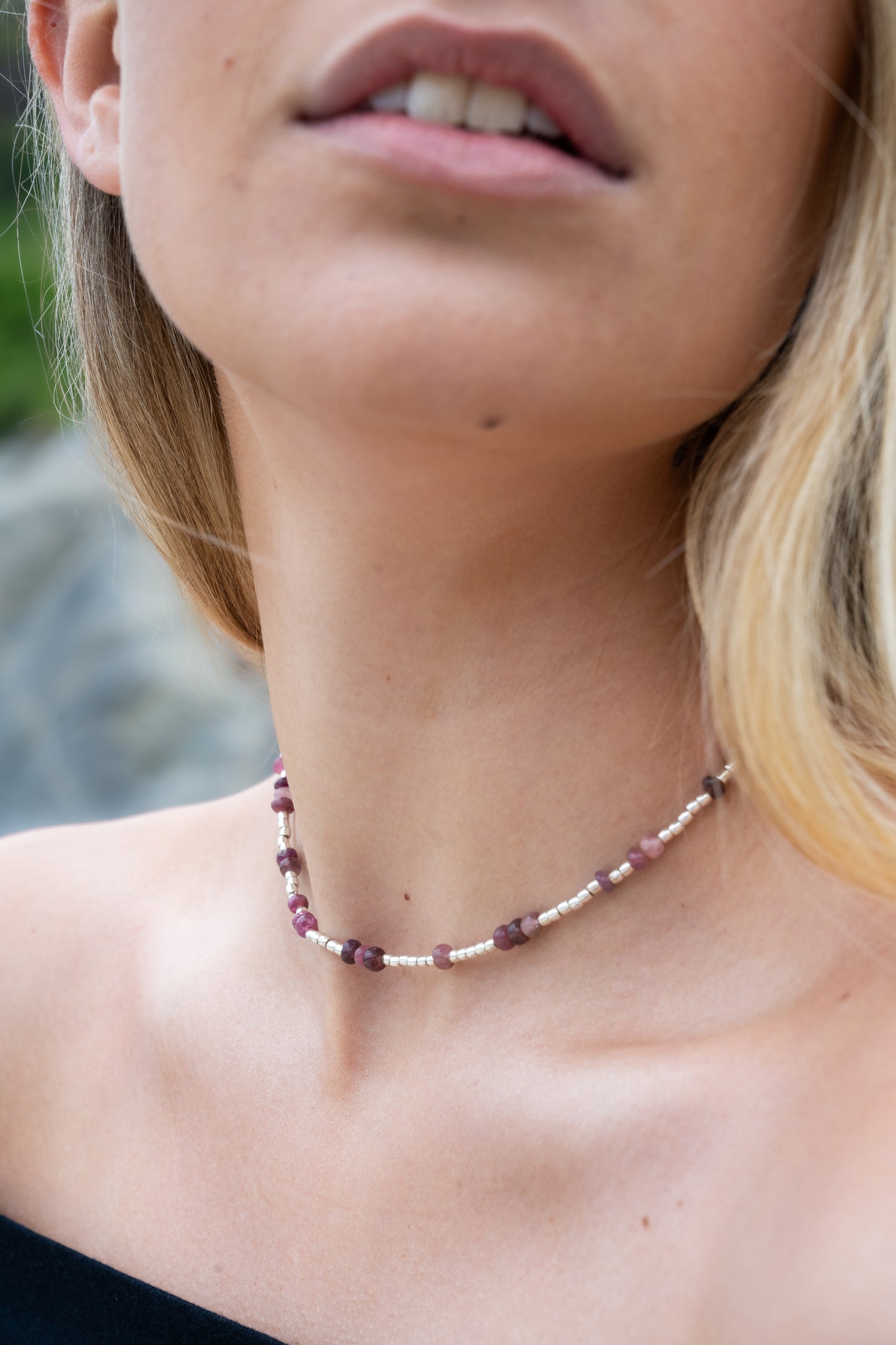 Gargantilla Turmalina Rosa