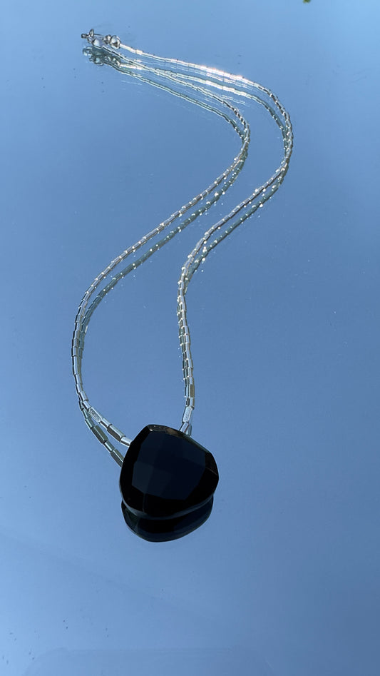 Collar Gota Ónix Negro