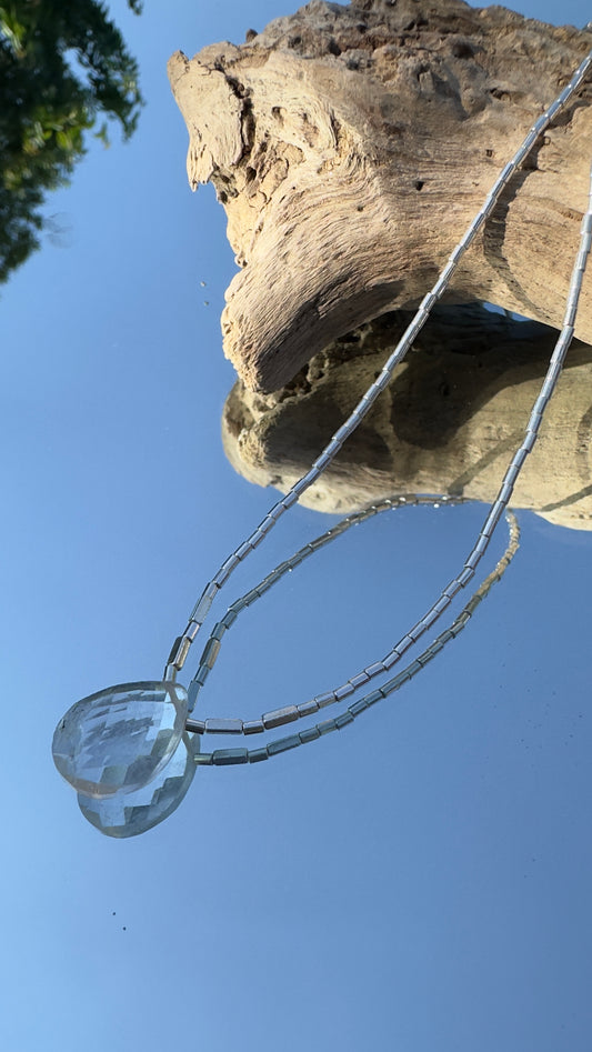 Collar Gota Cuarzo