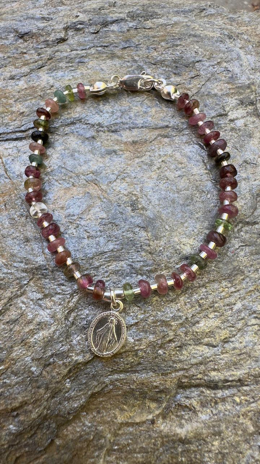 Pulsera Sin Fin Turmalina Virgen